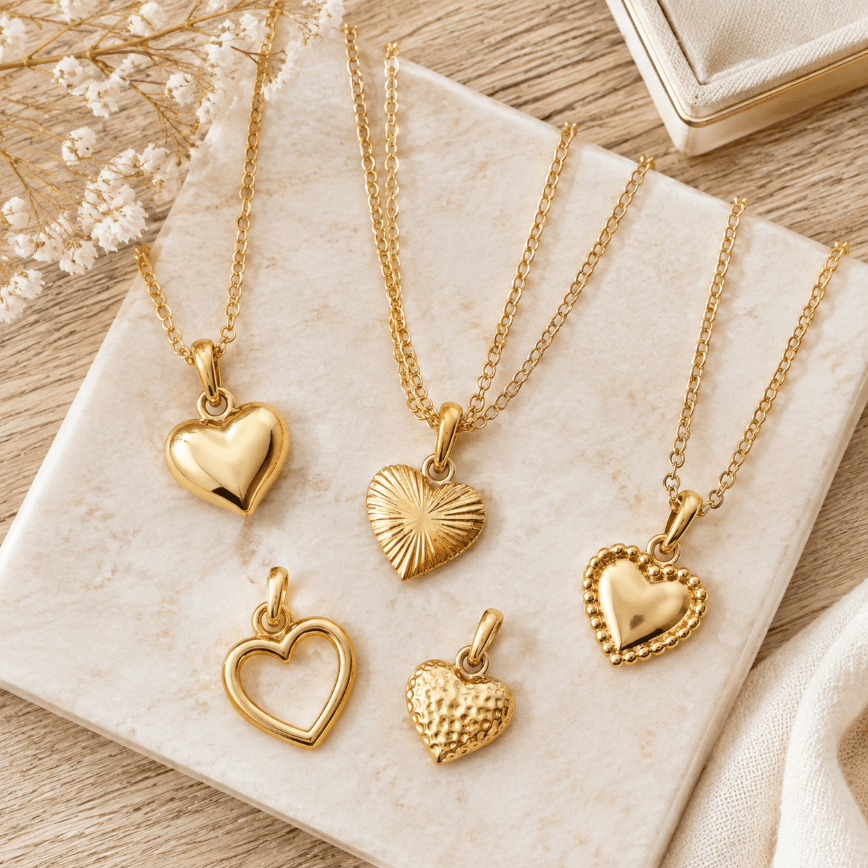 Heart Charm Necklace Gold: Curated Picks for Gift Shoppers