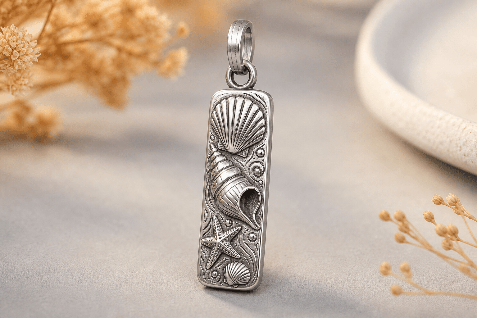 Ocean Life нержавеющая сталь Shell Charm оптом 316L бар