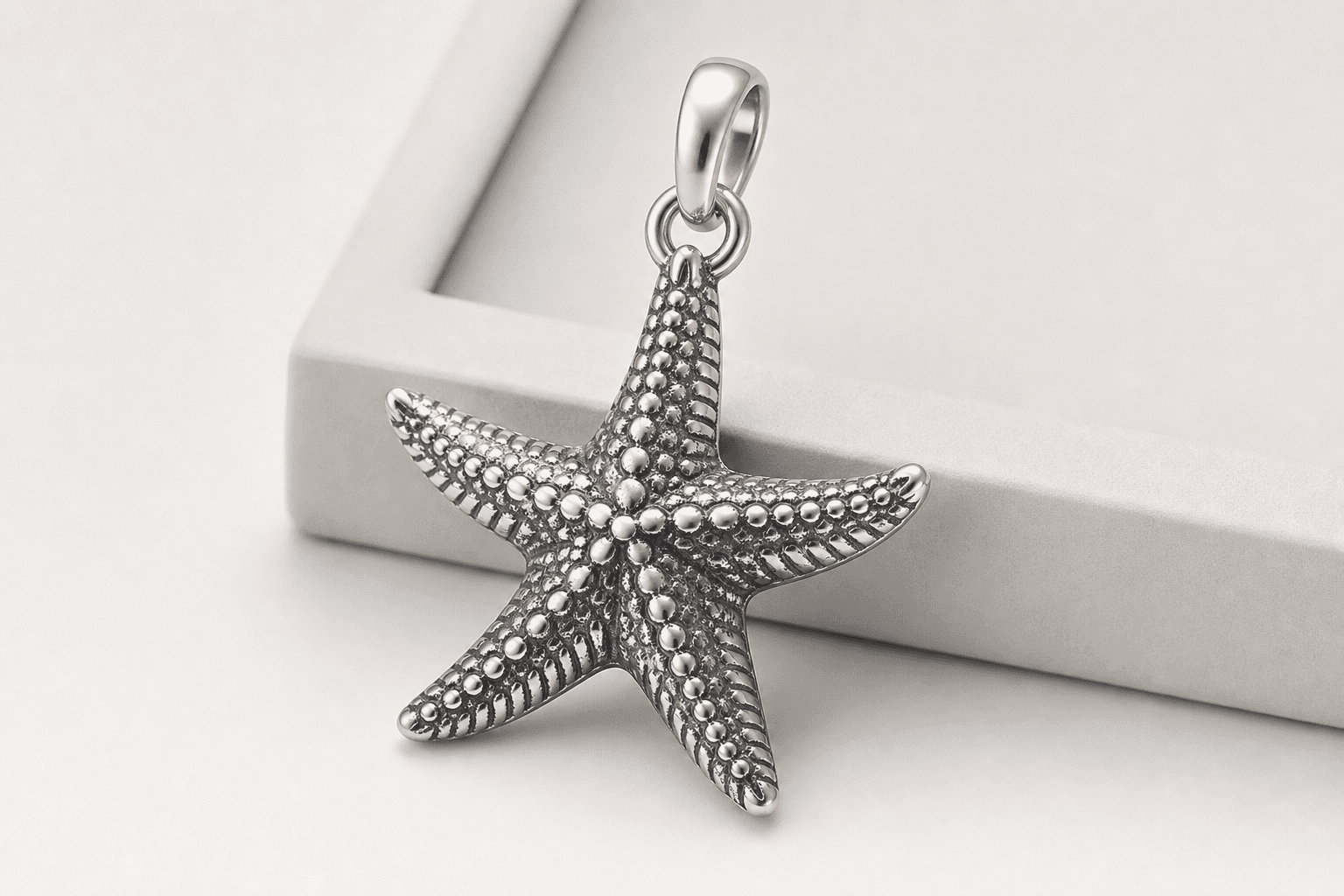 Кейс: Ocean life stainless steel starfish charm 316L