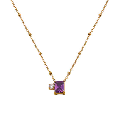 Amethyst Pendant Necklace