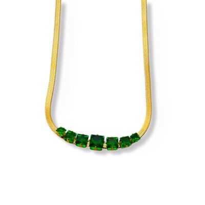 Green Zircon Necklace
