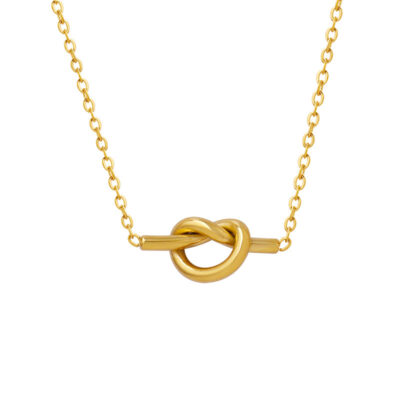 Knotted Heart Pendant Necklace