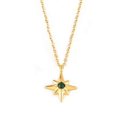 Eight-Pointed Star Pendant Necklace