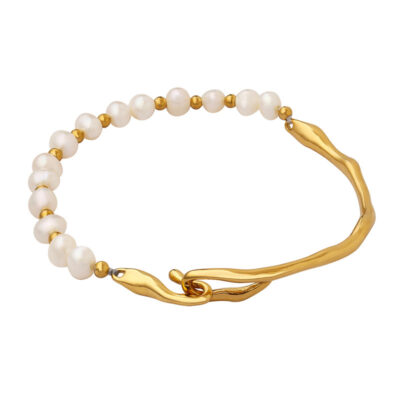 Pearl Half-Bangle Bracelet