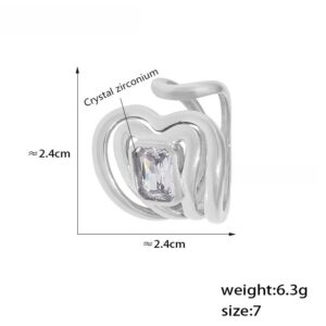 Twisted Zircon Ring - Image 4