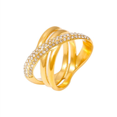 Cross-Wrap Zirconia Ring