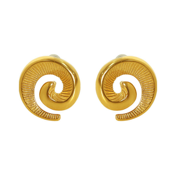 Spiral Stud Earrings
