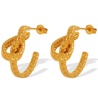 Knotted Stud Earrings