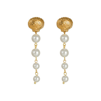Shell Pearl Earrings