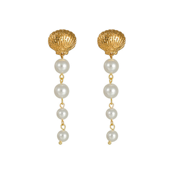 Shell Pearl Earrings